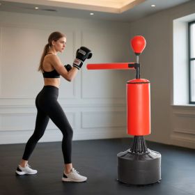 Boxing Bag (Option: Black, Red-880x280x280 mm)