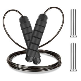 3M/9.84FT Jump Rope Length Adjustable Skip Ropes w/ Steel Rope Two Iron Blocks Anti-Skip Foam Handle Grip For Crossfit Workout Gym Aerobic Exercise Bo (Option: )