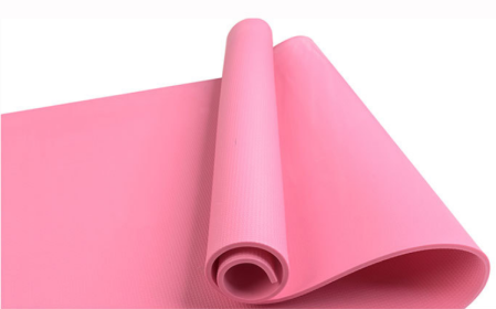 Super Soft  EVA Fitness Composite Mat Yoga Mat 4mm 6mm (Color: Red)