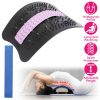 Adjustable Back Stretcher Lower Lumbar Support Extender Cracker Back Board Spine Deck Massager Posture Corrector Magnetic Therapy Pain Relief
