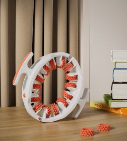 Multifunctional Detachable Fitness Shaping Beauty Ring Leg Massage Machine (Color: Red)