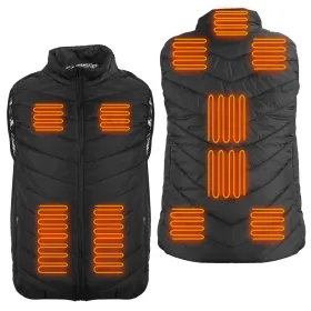 Heated Vest Electric USB Jacket Men Women Heating Coat Thermal Body Warmer Wear With 3 Temperature Levels (Option: XXXL)