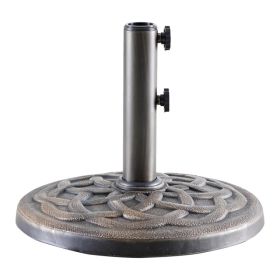 Sunshade Base For Courtyard Market, A 30-pound Durable Round Outdoor Stand, With A Resin Base And Iron Frame (Option: 16IN)