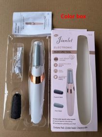 Electric Foot Grinder Foot Peeling Machine Foot Repair Tool (Color: Color box white)
