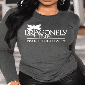 Women's Printed Hoodless Sweatshirt (Option: grey-XL)