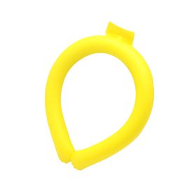 Cooling Neck Hanging Ice Ring Outdoor Sports (Option: Yellow 28 ℃)