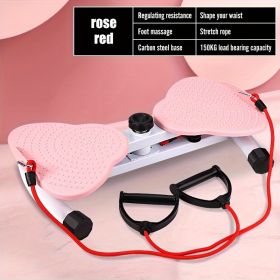 Waist Twist Exercise Machine, A Machine Designed For Weight Loss And Core Abdominal Exercises, With Foot Massage And Weight Loss Capabilities. It (Color: Pink)