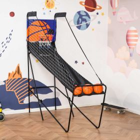 Basketball Hoop Arcade Game with Electronic Score Board for 1 to 2 Players (Option: Black-995x620x100 mm)