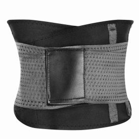 U-Shaped Slimming Waist Belt Body Abdominal Shapewear Sport Tummy Cincher Bands Office Ladies Postpartum Mothers (Option: M_Black)