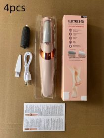 Electric Foot Grinder Foot Peeling Machine Foot Repair Tool (Color: Toothpaste Box Pink 4pcs)