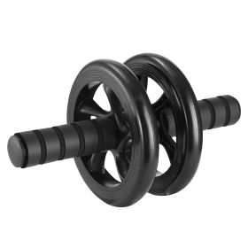 Ab Roller Wheel Fitness Exercise Wheel Roller w/ Knee Pad for Abs Workout Core Strength Exercise Home Gym (Option: )