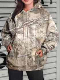 Hoodie Hot Sale Long Sleeve Jungle Maple Leaf Branches (Option: Color 6-XXS)