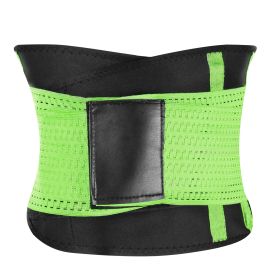 U-Shaped Slimming Waist Belt Body Abdominal Shapewear Sport Tummy Cincher Bands Office Ladies Postpartum Mothers (Option: S_Green)