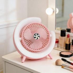 Lamp Effect Fan Powder Li-On Rechargeable   --PiNk (Option: Default)