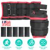 Ankle Weights Set 2.2/4.4LBS Pair Wrist Arm Ankle Weight with Iron Sandbags Fillings Length Adjustable Strap For Workout Physical Therapy Strength Tra