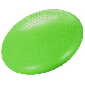 Inflatable Stability Balance Disc Wobble Cushion Balance Disc Wiggle Seat w/ Free Air Pump Exercise Athletic Fitness Trainer Mat (Option: Green)