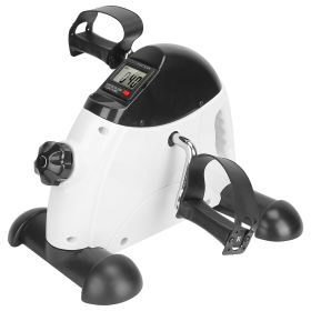 Stationary Under Desk Bike Pedal Exerciser Arm Leg Exerciser with LCD Screen Mini Exercise Cycle Bike (Option: )