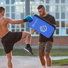 Muay Thai Kick Shield Punching Pad (Option: Blue-420x220x150 mm)