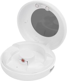 Smart Ring Charging Case, Magnetic Charging Port Compartment, Fast Charging Compact Box Portable Charger For COLMI R02 R06 R11M R8 Fitness Ring, (Color: White)