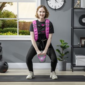 Body Weighted Vest with Pocket (Option: Pink-390x260x70 mm)