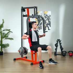 Chest Fly and Chest Press Machine for Back (Option: Red-2010x430x155 mm)