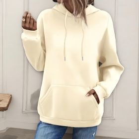 Women's Loose And Fashionable Casual Hoodie (Option: Apricot-2XL)