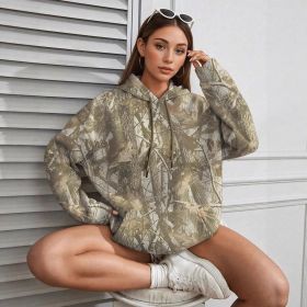 Hoodie Hot Sale Long Sleeve Jungle Maple Leaf Branches (Option: Color 3-6XL)